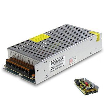 Импульсный блок питания Switching Power Supply 12V 15A Блок питания для LED ламп с пассивным охлаждением 13444/MX фото