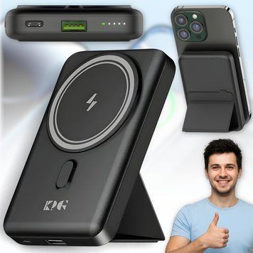 Power Bank 10000mAh з бездротовою зарядкою MagSafe WPG-101 22.5W 0528/МК фото