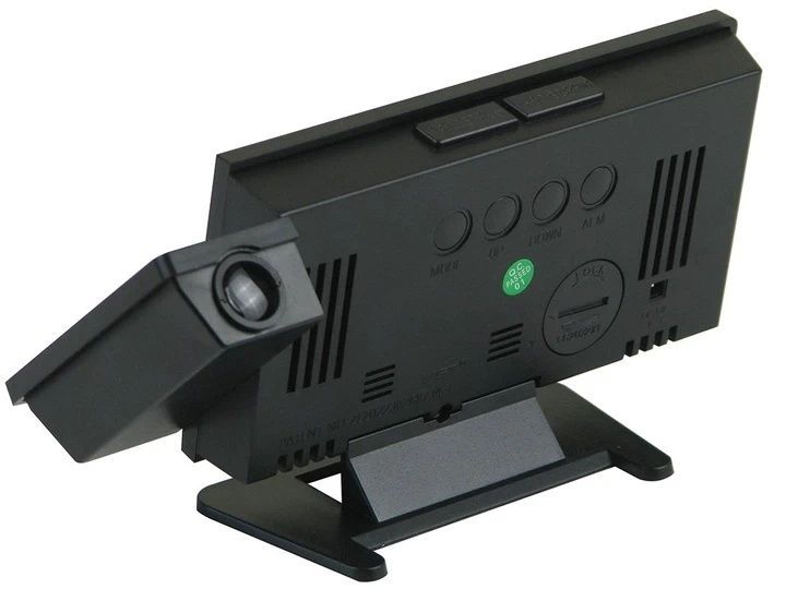 Зеркальные настольные часы с проекцией времени на потолок VST 896S-4 Часы с зеленой подсветкой 9091/SP фото