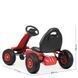Детский карт с надувными колесами Bambi kart M 4574-3 Красный Педальная машинка веломобиль M 4574-3 фото 6