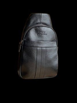 Мужская сумка через плечо из эко-кожи Backpack for men AND JASPER Мужская барсетка на каждый день черного цвет 3067/AND фото