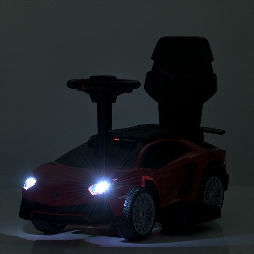 Дитяча каталка-толокар Lamborghini з акумулятором 6V та світлом фар Bambi M 5777EBL-3 Червоний M 5777EBL-3 фото