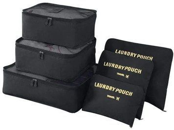 Набор дорожных органайзеров Laundry Pouch из 6 вместительных сумок для вещей D-Top-27/DT фото
