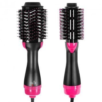 Фен - расчёска 3 в 1 One step Hair Dryer 1000 Вт 3 режима выпрямитель для укладки волос стайлер WM-001 14388/MG фото