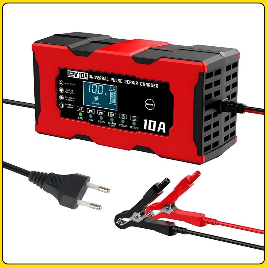 Зарядное устройство 12V/10A для аккумуляторов&nbsp;с LCD дисплеем M18689 17121/MG фото