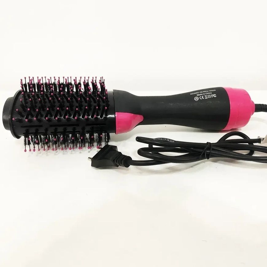 Фен - расчёска 3 в 1 One step Hair Dryer 1000 Вт 3 режима выпрямитель для укладки волос стайлер WM-001 14388/MG фото