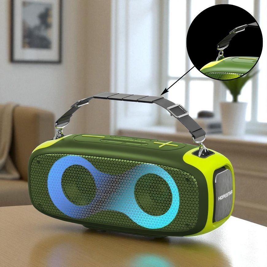 Бездротова Bluetooth колонка Hopestar A30 з ремінцем та захистом IPX5 01905/MB фото