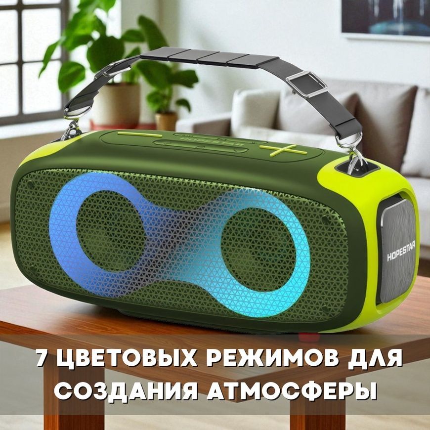 Бездротова Bluetooth колонка Hopestar A30 з ремінцем та захистом IPX5 01905/MB фото
