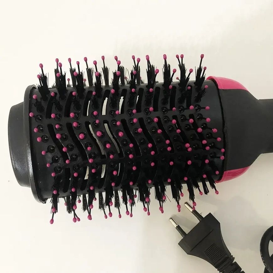 Фен - расчёска 3 в 1 One step Hair Dryer 1000 Вт 3 режима выпрямитель для укладки волос стайлер WM-001 14388/MG фото