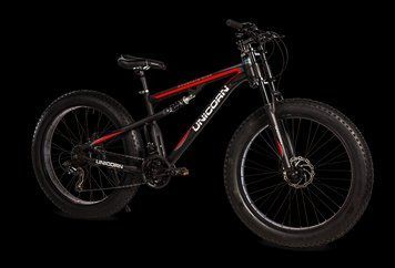Горный велосипед Unicorn Godzilla Fat-Bike 26&Prime; Рама 17 Чёрно-красный Godzilla Чёрно-красный фото