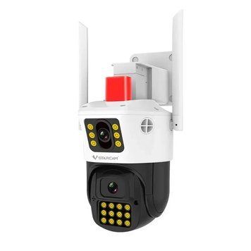 Зовнішня IP-камера відеоспостереження з подвійним об'єктивом Dual IP Camera DIC24/DT фото