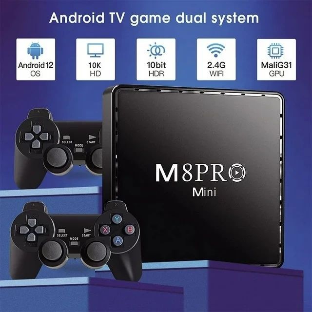 Ігрова консоль M8 Рro Android Wireless Ретро приставка на 10000 ігор Game m8 pro-1/RB фото
