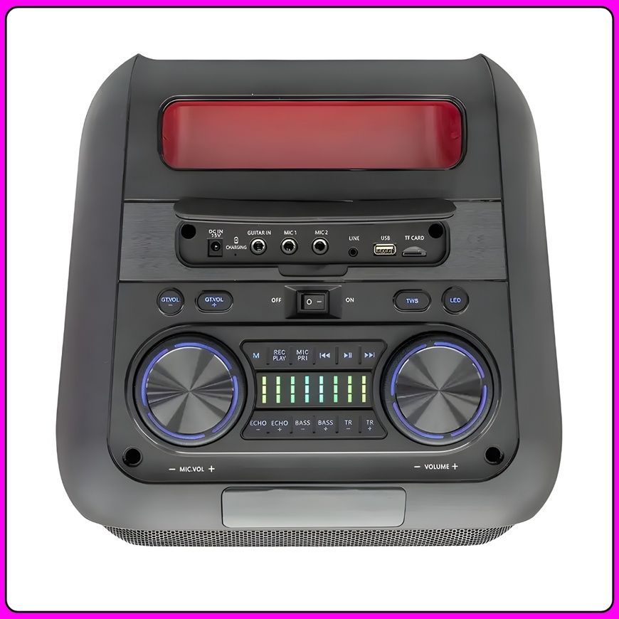Портативна Bluetooth колонка 2x10" з бездротовими мікрофонами ZXX-1510 100W 6296/EW фото