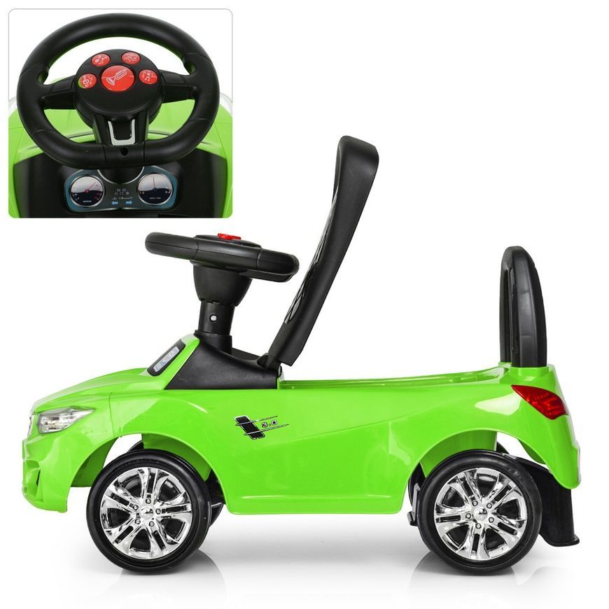 Детская каталка-толокар BMW с звуком мотора и музыкой Bambi M 3147B-5 Салатовый M 3147B-5 фото
