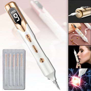 Плазменная ручка для удаления папиллом и бородавок Plasma Pen Коагулятор плазменный 7663/GR фото
