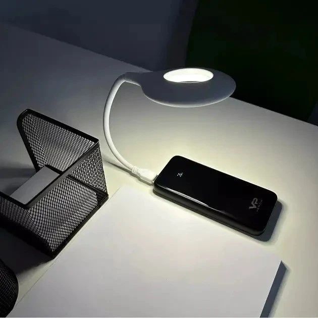 Портативна гнучка USB LED лампа для ноутбука та Power Bank LK-50 5Вт 16LED Лампа з голосовим керуванням 2251/AND фото