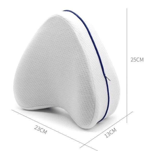 Ортопедическая Подушка Leg Pillow с Эффектом Памяти для Ног и Колен Белая LP50/DT фото