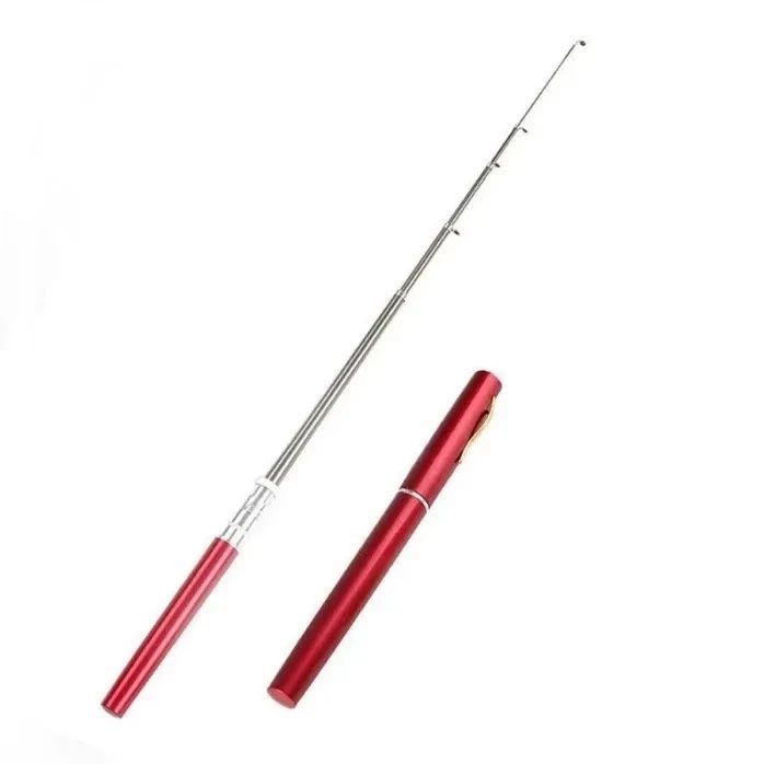 Мини удочка складная телескопическая в виде ручки 20-97 см Fish Rod in Pen Case Карманная удочка с катушкой 2181/AND фото