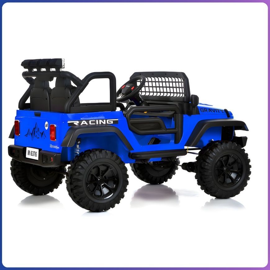 Детский электромобиль до 6.3 км/ч с пультом ДУ и Bluetooth 4х45W Bambi Racer M 6376EBLR-4 Синий M 6376EBLR-4 фото