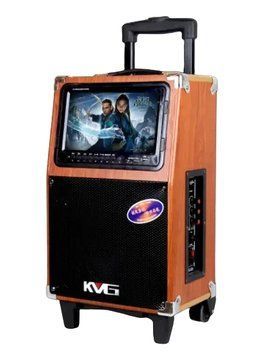 Акумуляторна колонка з екраном з радіомікрофоном на 350Вт Temeisheng A 8-15 та USB Bluetooth Video A 8-15/208 фото