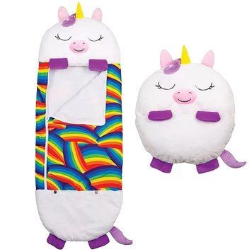 Детский спальный мешок-подушка Единорог Baby sleeping bag 3 в 1 Игрушка подушка и спальный мешок 8971/GR фото