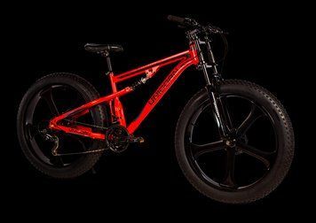 Горный велосипед на литых дисках Unicorn Godzilla Fat-Bike 26&Prime; Рама 17 Красный Godzilla-К фото