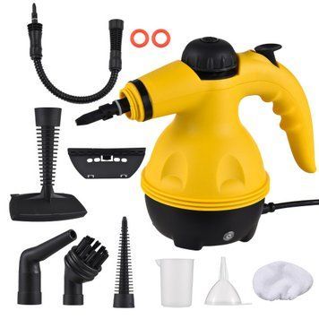 Многофункціональний пароочисник з різними насадками Steam Cleaner 350мл 1000Вт Електричний пароочисник НФ-00008872/MX фото