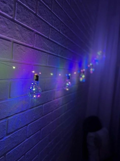 Новорічна гірлянда Лампа Едісона колір ламп мікс 2,5 м RD-9008 75LED 14486/MG фото