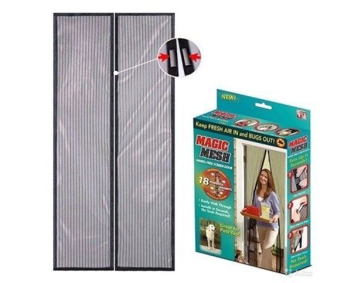 Москитная сетка Magic Mesh 210х100 см, Антимоскитная сетка на магнитах Magic Mesh/DT фото