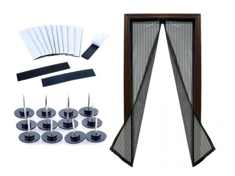 Москитная сетка Magic Mesh 210х100 см, Антимоскитная сетка на магнитах Magic Mesh/DT фото
