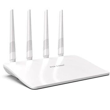 Високошвидкісний Wi-Fi роутер маршрутизатор Pix-link LV-WR21Q 300 Мбіт/с 2.4 ГГц Білий VEN4NKQ214NK/VEN фото