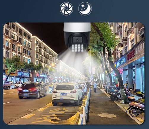 Камера відеоспостереження 4G 3MP Вулична камера з віддаленим доступом PTZ P20 01924/MB фото