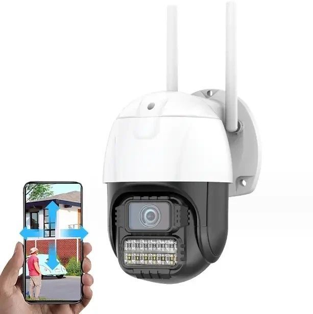 Камера відеоспостереження 4G 3MP Вулична камера з віддаленим доступом PTZ P20 01924/MB фото