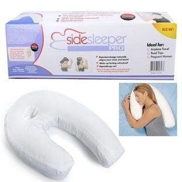 Анатомическая подушка для сна Side Sleeper Pro M-122 в виде Подковы для удобного сна Белый 14654/MG фото