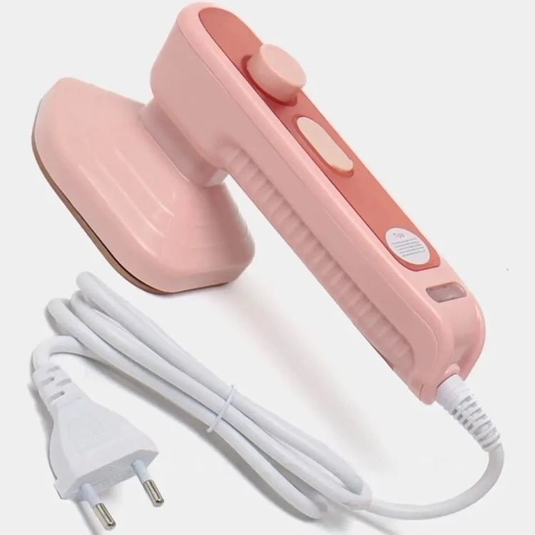 Миниатюрный портативный утюг для влажной и сухой глажки Portable Electric Iron Отпариватель ручной 2 в 1 30 Вт 8040/GR фото