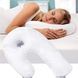 Анатомическая подушка для сна Side Sleeper Pro M-122 в виде Подковы для удобного сна Белый 14654/MG фото 6