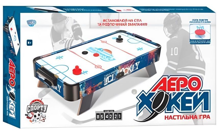 Ігровий повітряний Аеро-хокей Limo Toy ZC 3005 A Дитяча настільна гра на ніжках зі скелею рахунку ZC 3005 A фото