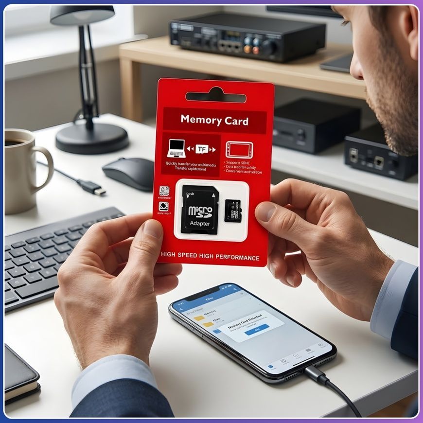Карта пам'яті MicroSD 128 GB&nbsp;Class 10​​​​​​​ з SD-адаптером 0537/МК фото