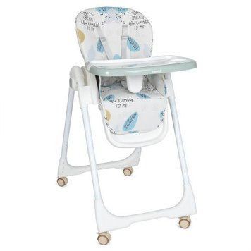 Детский стульчик на колесиках для кормления с столиком Bambi M 5673-12 Light Blue Голубой M 5673-12 Light Blue фото