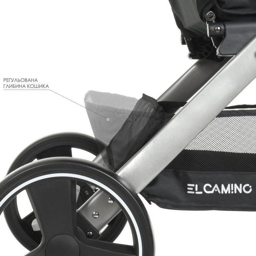Прогулянковий дитячий візок El Camino ME 1053N DYNAMIC PRO Pale Pink з дощовиком та москітною сіткою Рожевий ME 1053N Pale Pink фото