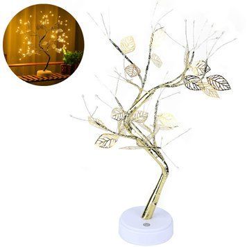 Настольная светодиодная лампа Дерево Berger TreeLight Gold Декоративная настольная лампа для дома BTG48/DT фото