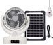 Акумуляторний вентилятор 8" із сонячною панеллю та LED лампою Megatop MT-801LS 17196/MG фото 10