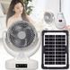 Акумуляторний вентилятор 8" із сонячною панеллю та LED лампою Megatop MT-801LS 17196/MG фото 1