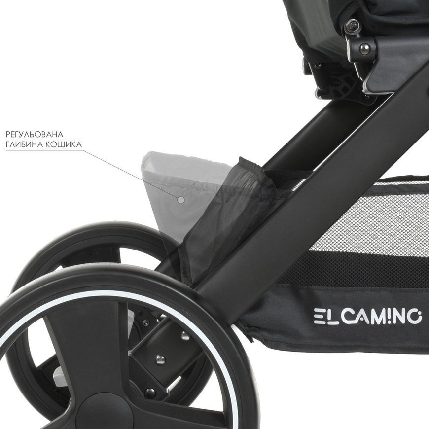 Прогулянковий дитячий візок El Camino ME 1053N DYNAMIC PRO Rose з дощовиком та москітною сіткою Рожевий ME 1053N Rose фото