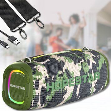 Портативная Bluetooth колонка 20 Вт Hopestar A6MAX Зеленый 01901-4-Зел/MB фото