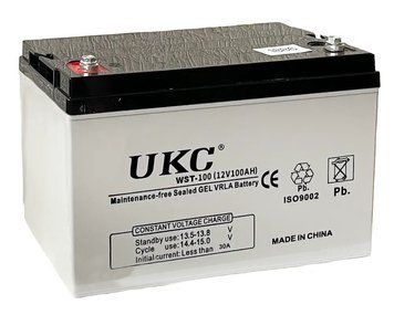 Гелевий побутовий акумулятор UKC на 100 Ah 12V GEL Battery UKC 100 Ah фото