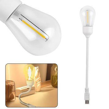 Портативная гибкая USB LED лампа для ноутбука и Power Bank Warm lamp HP-2402 USB лампа для чтения 9136/GR фото