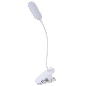 Світлодіодна портативна LED-лампа QH 8801A Настільна сенсорна лампа LED з акумуляторною прищіпкою 00876/D фото
