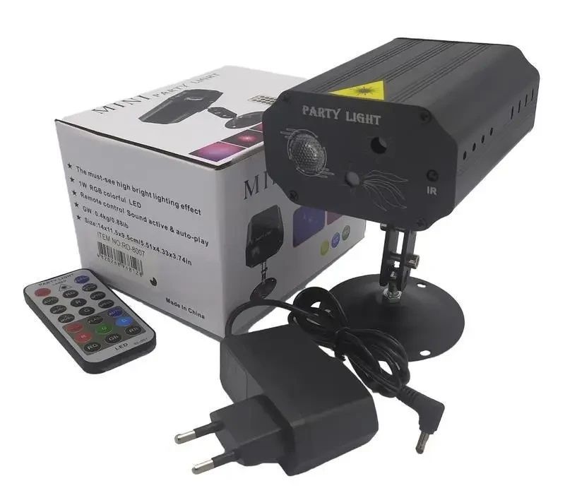 Лазерная установка дискотеки или дома RD-8007L RGB с пультом управления 14572/MG фото