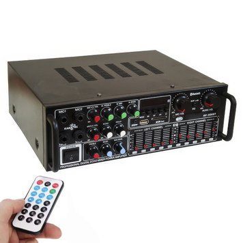 Підсилювач звукової потужності для акустики з пультом UKC AV-326BT AMP&nbsp;Потужний підсилювач звуку з USB та Bluetooth 5149/SP фото